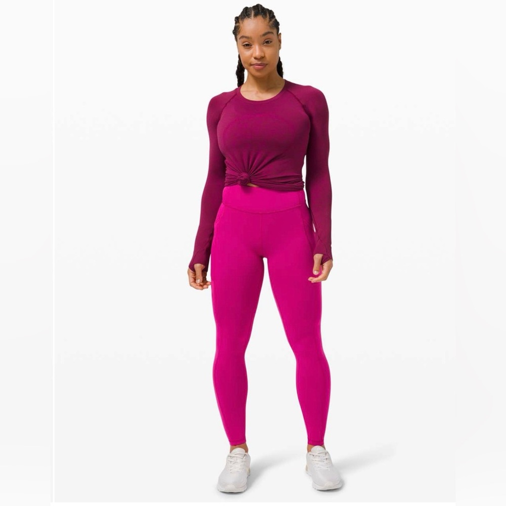 Lululemon Invigorate High-Rise Tight 28" in Ripened Raspberry - Barely Worn!